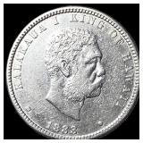 1883 Hawaii Silver 1/4 Dollar CLOSELY UNCIRCULATED