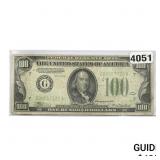 1934 $100 U.S. Federal Reserve Note Chicago