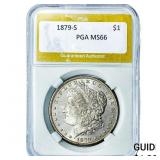 1879-S Morgan Silver Dollar PGA MS66