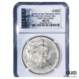 2012 Silver Eagle NGC MS70