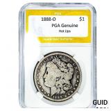 1880-O Morgan Silver Dollar PGA Genuine Hot Lips