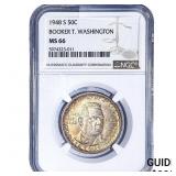 1948-S Booker T Half Dollar NGC MS66