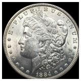 1884 Morgan Silver Dollar GEM BU