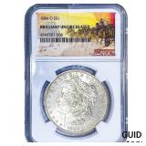 1884-O Morgan Silver Dollar NGC BU