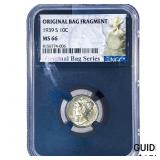 1939-S Mercury Silver Dime NGC MS66