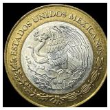 1993Mo Mexico Bras & Silver 50 New Pesos