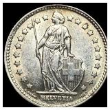 1953 Switzerland Silver 1 Franc