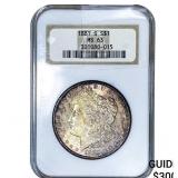 1881-S Morgan Silver Dollar NGC MS63