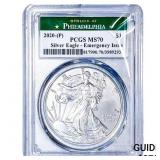 2020 Silver Eagle PCGS MS70