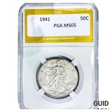 1941 Walking Liberty Half Dollar PGA MS65