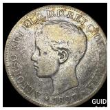 1897 Philippines SIlver 1 Peso
