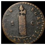 1840 Haiti Copper 2 Centimes