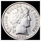 1905-S Silver Barber Dime CHOICE AU
