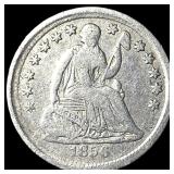 1856-O Silver Seated Liberty Dime LIGHTLY CIRCULAT