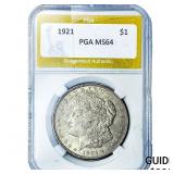 1921 Morgan Silver Dollar PGA MS64