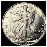 1945-S Silver Walking Liberty Half Dollar UNCIRCUL