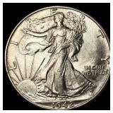 1942-D Silver Half Dollar CLOSELY UNCIRCULATED