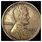 1914-D Lincoln Wheat Cent NEARLY UNCIRCULATED