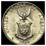 1944-S Philippines Copper Nickel 5 Centavos