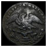 1836 Mexico Copper 1/4 Real