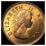 1957 South Africa Bronze 1/2 Penny