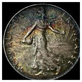 1918 France Silver 50 Centimes