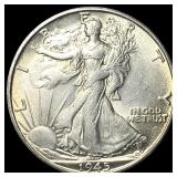 1945-S Silver Walking Liberty Half Dollar UNCIRCUL