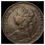 1883 Great Britain Bronze Farthing