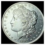 1891-CC Silver Morgan Dollar CHOICE AU