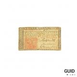 1776 New Jersey Note, March 25th 3 Shillings 7