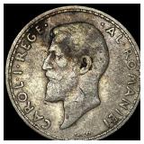 1911 Romania Carol I Silver 2 Lei