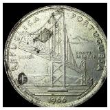 1966 Portugal Silver 20 Escudos