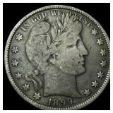 1899 Silver Half Dollar (Barber) ABOUT UNCIRCULATE