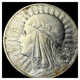 1932 Poland Silver 5 Zlotych