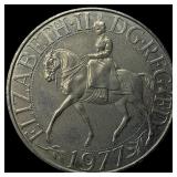 1977 Great Britain Copper Nickel 25 New Pence