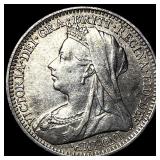 1900 Great Britain Silver 3 Pence