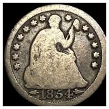 1854-O Silver Half Dime NICELY CIRCULATED