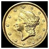 1852 Gold $1 Type 1 CHOICE AU