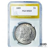 1889 Morgan Silver Dollar PGA MS64