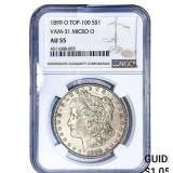 1899-O Morgan Silver Dollar NGC AU55