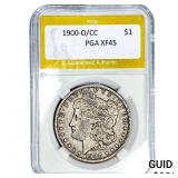 1900-O/CC Morgan Silver Dollar PGA XF45