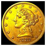 1882-S Gold $5 Half Eagle CLOSELY UNCIRCULATED