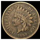 1859 Indian Head Cent NEARLY UNCIRCULATED