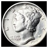 1918-D Silver Mercury Dime UNCIRCULATED