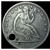1853 Arrows Seated Liberty Half Dollar HIGH GRADE