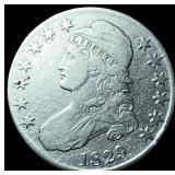 1829 Capped Bust Half Dollar NICELY CIRCULATED