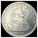 1864-S Silver Seated Liberty Half Dollar  LIGHTLY