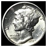 1917-D Silver Mercury Dime UNCIRCULATED