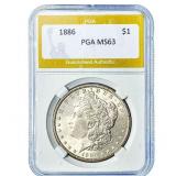 1886 Morgan Silver Dollar PGA MS63