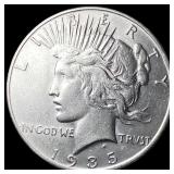1935-S Silver Peace Dollar CLOSELY UNCIRCULATED